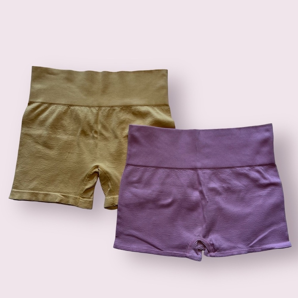 Colsie Ribbed Athletic Shorts Bundle of 2